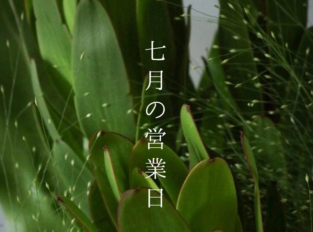 7月の営業日